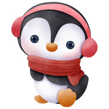 Şirin Küçük Penguen Çizimi