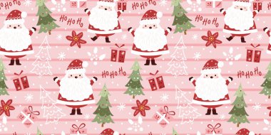 Kış ve Noel Temalı Kusursuz Desen