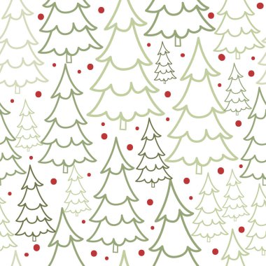 Kış ve Noel Temalı Kusursuz Desen