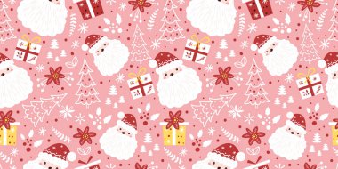 Kış ve Noel Temalı Kusursuz Desen