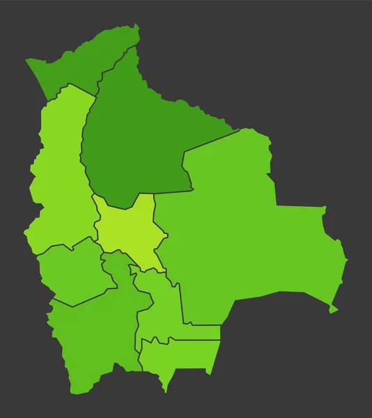 Mapa Calor Población Bolivia Como Ilustración Densidad Color — Foto de Stock