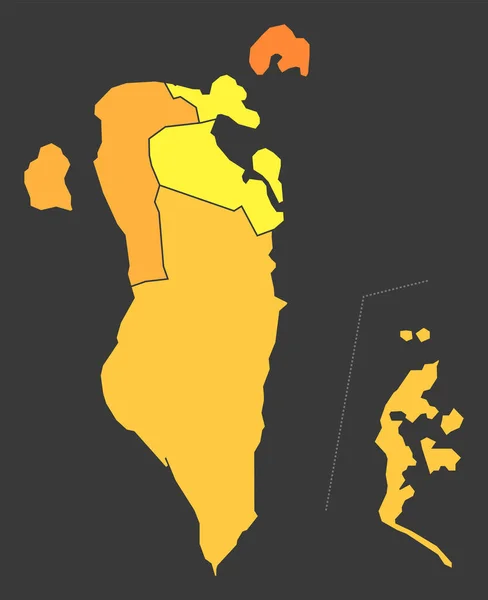 Χάρτης Θερμότητας Πληθυσμού Μπαχρέιν Απεικόνιση Πυκνότητας Χρώματος — Φωτογραφία Αρχείου