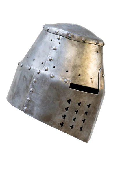 Helmet knight's is a side view — Stock Photo, Image