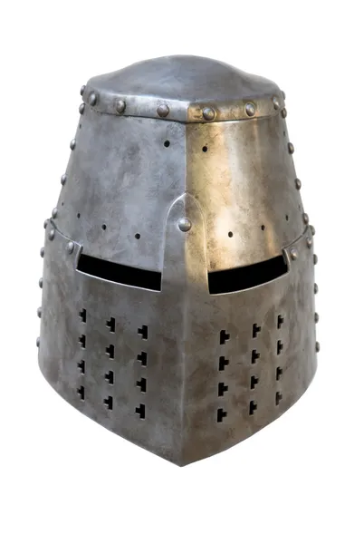 Trapezoidal  helmet  knight Royalty Free Stock Images