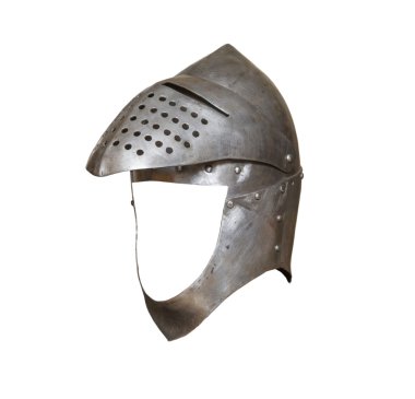 Knight kask, güneşlik açın. yan görünüm