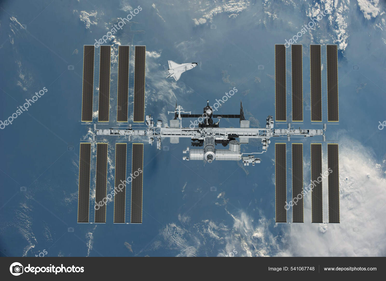 space station orbit view