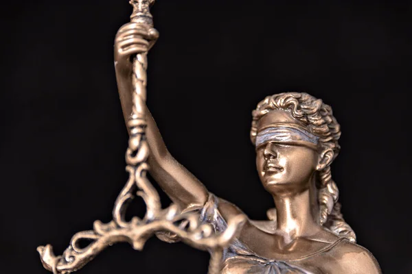 The Statue of Justice. Lady justice or Iustitia