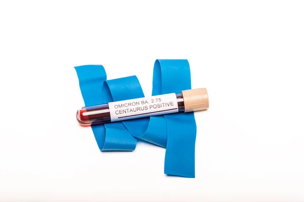 Coronavirus 2019 Ncov Variant Centaurus Blood Sample New Epidemic Corona — Stok fotoğraf