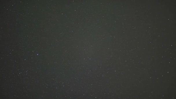 Vía Láctea Estrellas Moviéndose Través Del Cielo Nocturno Lapso Tiempo — Vídeos de Stock