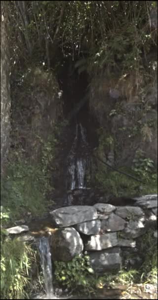 Sommerlandschaft Und Wasserfälle Val Aran Lleida Pyrenäen Spanien — Stockvideo