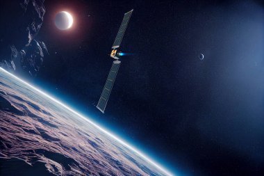 DART Göktaşı Saptırma Testi Görevi. Bu görüntü NASA tarafından desteklenmektedir. 3d oluşturma