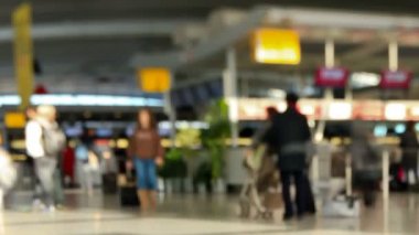 Havalimanı yolcuları zaman sukut pan tilt shift