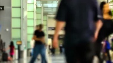 Havalimanı yolcuları zaman sukut zoom