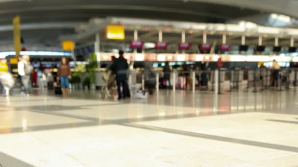 Voyageurs à l'aéroport Décalage horaire — Video