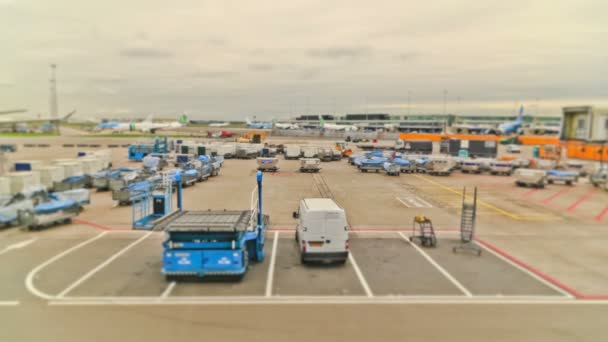 Aereo Time Lapse Aeroporto — Video Stock