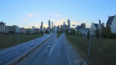 Atlanta cityscape zaman sukut pan