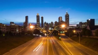 Atlanta cityscape zaman atlamalı