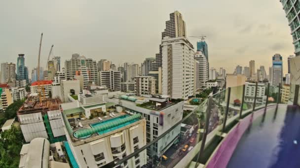 Lapso de tempo de paisagem urbana de Banguecoque — Vídeo de Stock