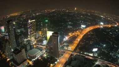 Bangkok cityscape zaman sukut balıkgözü pan