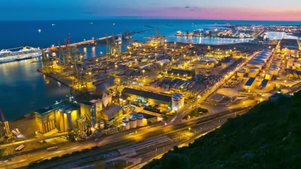Barcelone Shipyard Time Lapse Zoom 