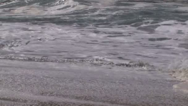 Playa olas pequeñas — Vídeo de stock