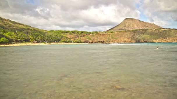 Strandpark der Bucht von Hanauma — Stockvideo