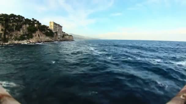 Costa de Mónaco — Vídeo de stock