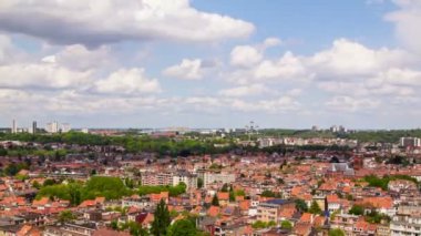 Brüksel cityscape zaman atlamalı.