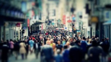 Meşgul Brüksel alışveriş caddesi