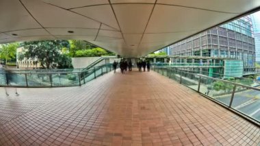Hong Kong yükseltilmiş geçit.