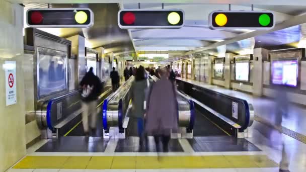 Tokyo train station. — Stock Video