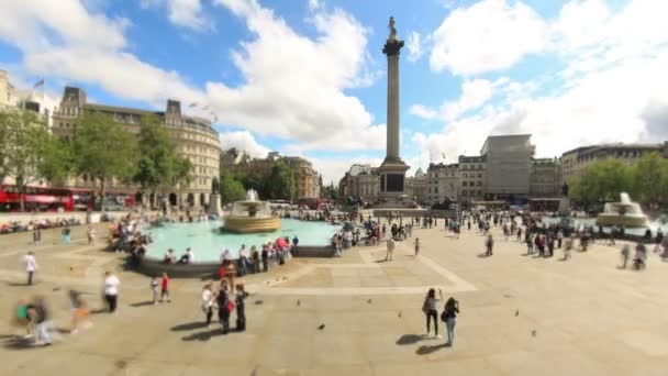 Londra'da şehir yaya trafiği. — Stok video