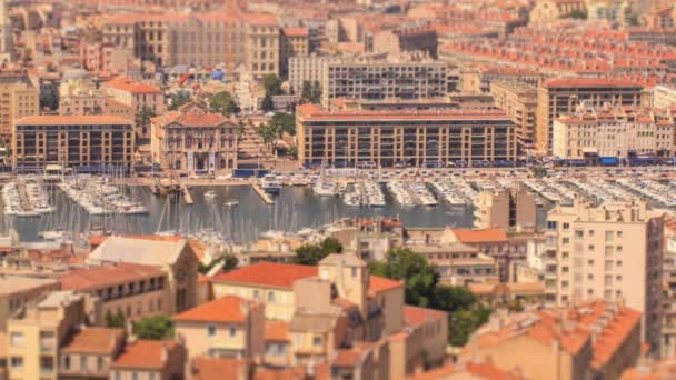 Paysage urbain de Marseille centre-ville . — Video