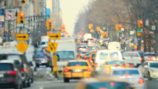 Traffico urbano di New York — Video Stock