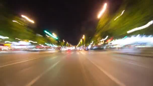 Paris city driving time lapse clip — Stock Video