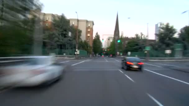 Condução da cidade de Portland — Vídeo de Stock