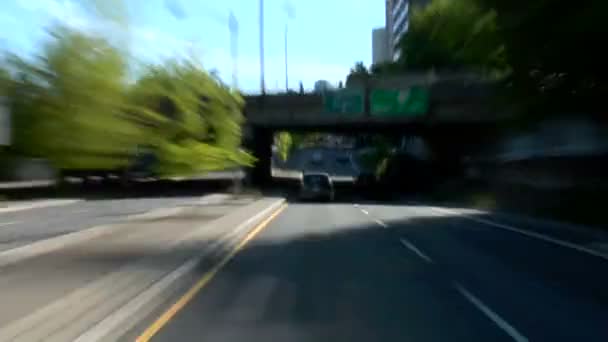 Портленд місто водіння — стокове відео