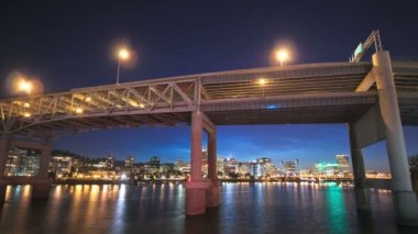 Portland cityscape Marquam Köprüsü