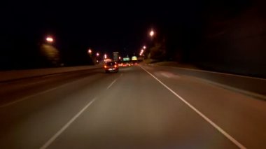 Gece sürüş Portland Otoban