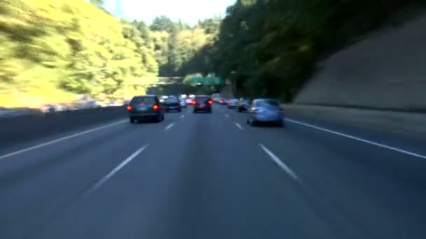 Autopista de Portland conduciendo — Vídeo de stock
