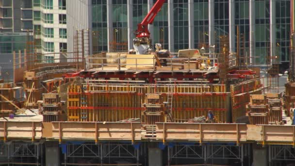 Vancouver BC construção arranha-céus da cidade — Vídeo de Stock