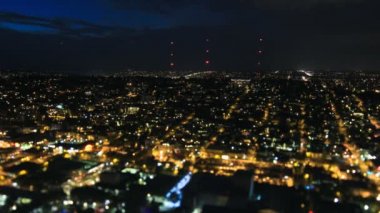 Seattle şehir trafik geceleri