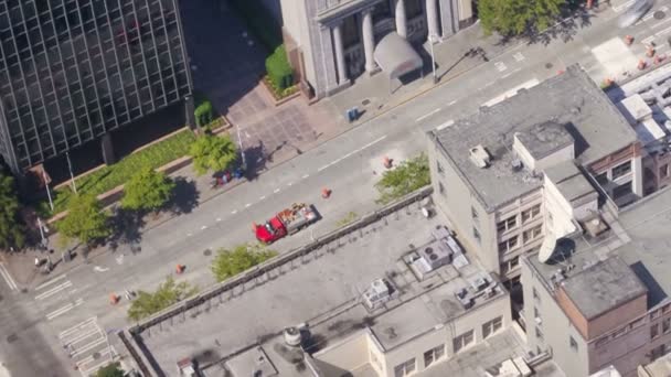 Seattle de straten van het centrum van de stad — Stockvideo