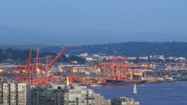 Seattle şehir trafik tersane alanının