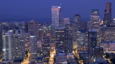 Seattle cityscape geceleri