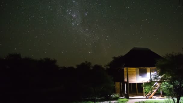 Kruger Park, África do Sul da Via Láctea . — Vídeo de Stock