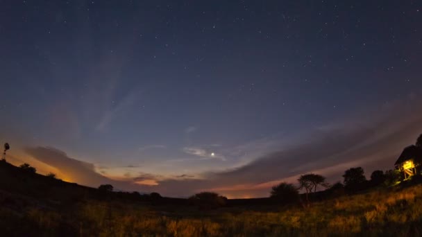 Kruger Park, RPA przy użyciu obiektyw typu rybie oko. — Wideo stockowe