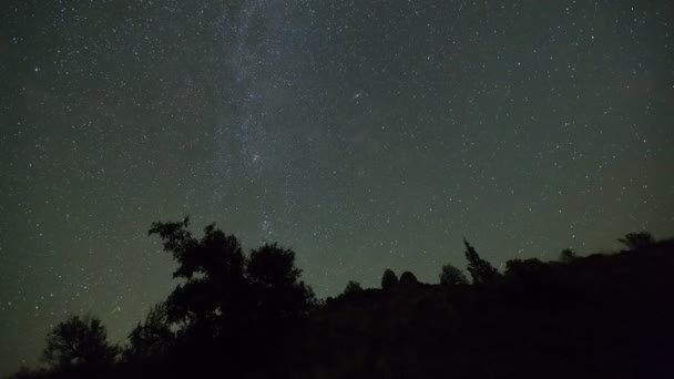 Star time lapse en el desierto de Oregon — Vídeo de stock