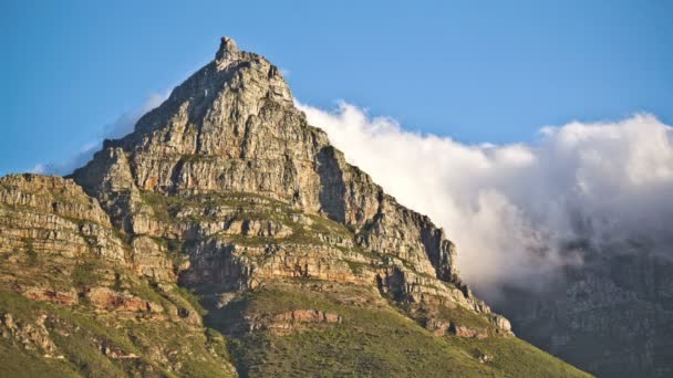 Tafelberg in Südafrika. — Stockvideo