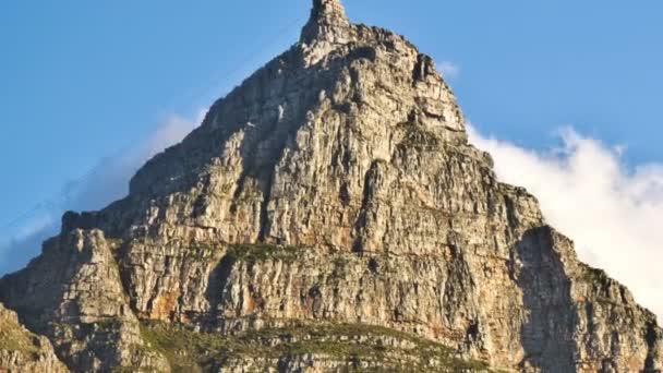 Montaña de mesa en Sudáfrica . — Vídeos de Stock